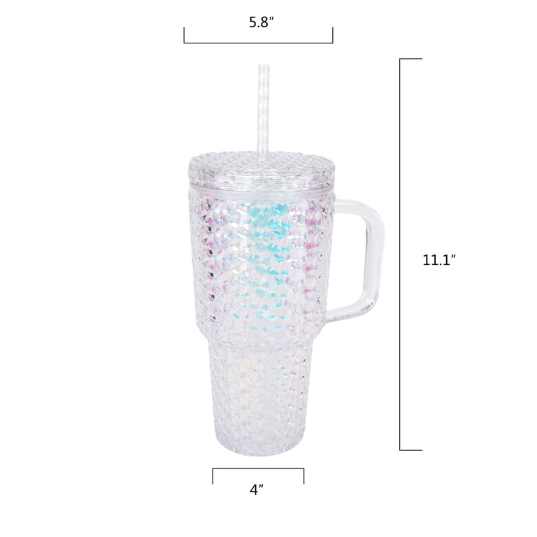 Holiday Time 30 oz Plastic Double Wall Insulated Prismatic