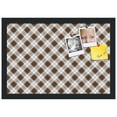 thumbnail image 2 of PinPix 19x13 Custom Cork Bulletin Board Argyle Brown Poster Board Has a Fabric Style Canvas Finish, Framed in Argyle Brown, by ArtToFrames (PinPix-631), 2 of 6