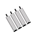 thumbnail image 3 of Patas de metal para muebles de 4 piezas, multiusos, fáciles de instalar, para sofá plata 25cm, 3 of 9