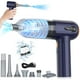 thumbnail image 1 of Aspirador de Mano 4 en 1 para Coche, 15000 Pa, Mini Soplador de Aire Portátil Inalámbrico, Aspiradora Recargable de Pantalla LED, Fuerte Succión para Limpieza de Coche, Hogar, Oficina(Gris), 1 of 5