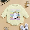 thumbnail image 4 of Toddler Girl Boy Halloween Outfit Long Sleeve Crewneck Bubble Romper Baby Boy Girl Fall Clothes, 4 of 8