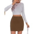 thumbnail image 4 of Women High Waist Corduroy Casual Mini Skirt, 4 of 6