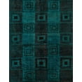 thumbnail image 1 of Ahgly Company Indoor Rectangle Abstract Teal Green Abstract Area Rugs, 6' x 9', 1 of 6