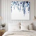 thumbnail image 5 of Wall Art Prints, Blue Eucalyptus Framed Canvas Prints for Bedroom Living Room Bathroom Office, Weeping Botanical Leaf Watercolor Gallery Wrap Wall Art Poster for Gifts Home Decor 28"x28", 5 of 9