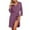 Purple, variant on Arlun Short Robes for Women Soft Lightweight Solid Color Kimono Bathrobe Ladies V-Neck Long Sleeve Comfortable Fashion Sleepwear 2026 Fashion Casual Wrap Loungewear White XL