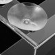 thumbnail image 2 of Estante acrílico transparente con tazas de succión Rack de almacenamiento montada en la pared Botellas de las especias Organizador de refrigerador de cocina, 2 of 6