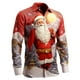 thumbnail image 1 of Playeras Cuello V Para Hombre, Camiseta Navideña Con Estampado Digital 3D, Cuello Redondo, Manga Larga, Jersey, Top De Manga Larga, 1 of 3