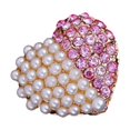 thumbnail image 3 of BEADCEST Car Perfume Solid Heart Shape Pink Rhinestone Air Freshener 2Set for Car, 3 of 7