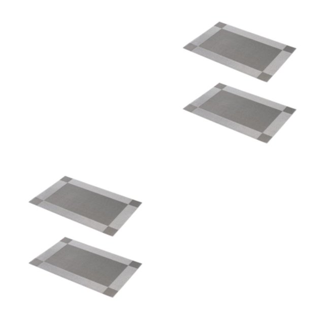 Toystoory Mantel Individual tejido de 2 piezas para el hogar, mantel de posavasos de estilo europeo de PVC Type2 NO2