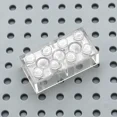 thumbnail image 1 of 200pcs Thick 2x4 DIY Building Blocks Figures Bricks Educational Creative Compatible With 3001 Plastic Toys for Children Choice Transparent White, 1 of 4