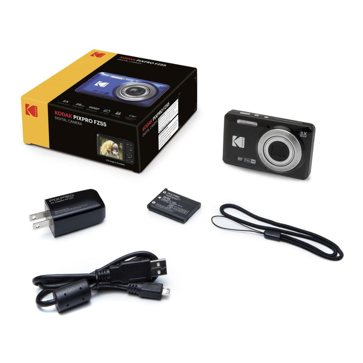 KODAK PIXPRO FZ55 (黒色) KODAK PIXPRO FZ55 ブラック