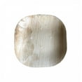 thumbnail image 1 of Assiette Carrée à Dessert de 4 Po/assiette à Feuilles de Martin Bio/naturelle, Écoresponsable, Robuste, Réutilisable, Compostable Biodégradable pour Cour Arrière, Fourniture Jetable/fête à Thème, Mariage/lot de 10, 50 Ou 100, 1 of 5