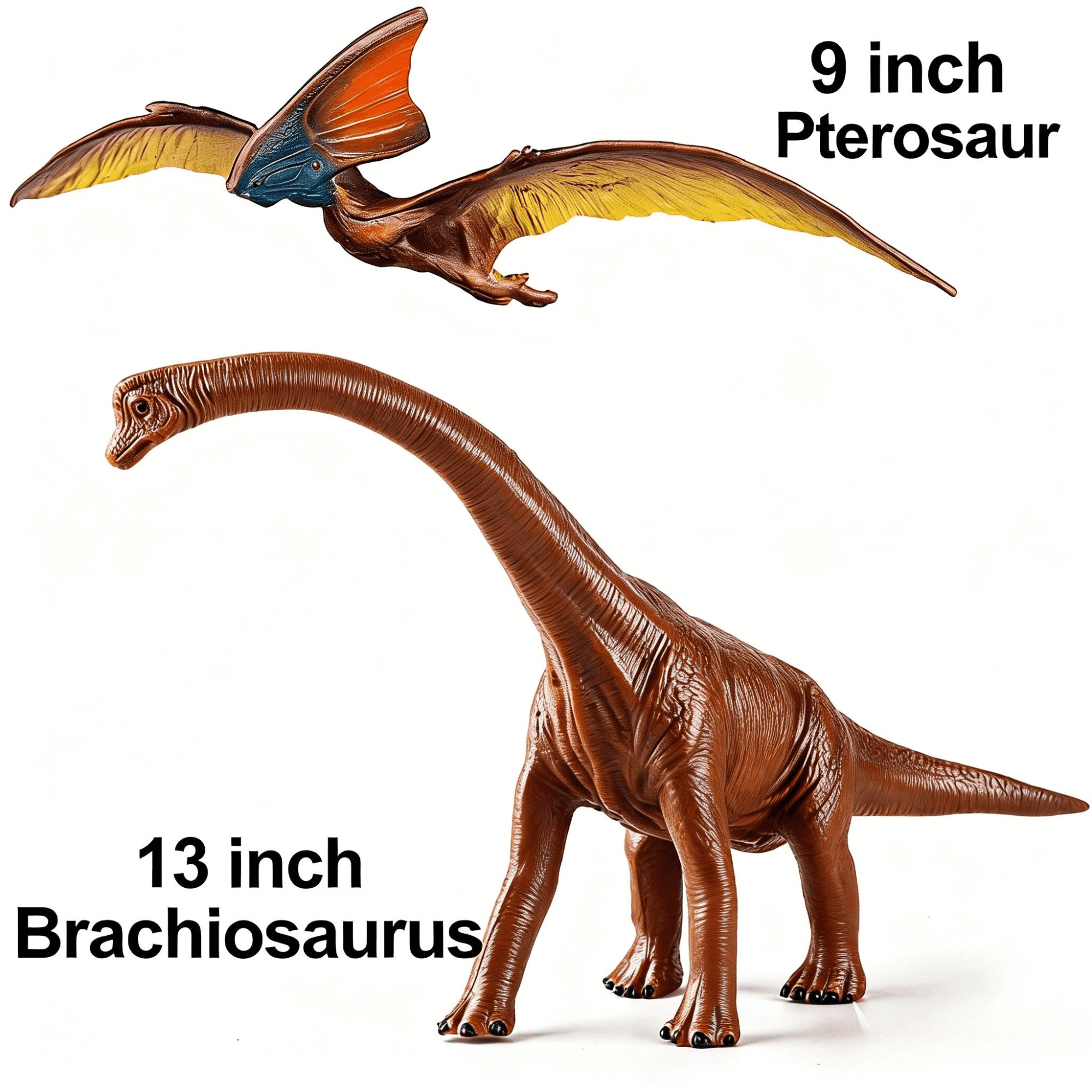 6Pcs Jumbo Dinosaur toys for boys 3-6 years, Realistic  Dino Action Figure Set with Movable Jaw, Durable Dino Playset for Birthday Dinosaur Lovers Birthday