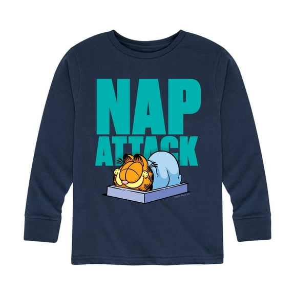 Garfield - Nap Attack - Toddler And Youth Long Sleeve Graphic T-Shirt