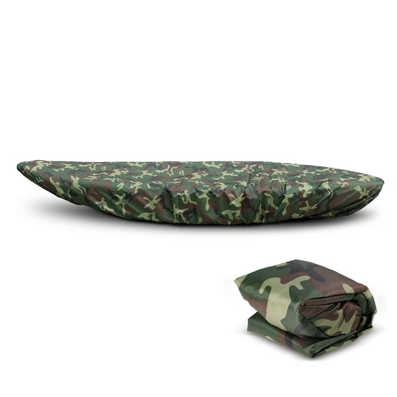 Tignapoo Oxford Camouflage Kayak Cover 5.0M for 4.1-4.5M Kayaks - Durable Protection to Keep Your Kayak Clean and Safe from the Elements