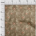 thumbnail image 2 of oneOone Cotton Silk Brown Fabric Floral Diy Clothing Quilting Fabric Print Fabric By Yard 42 Inch Wide, 2 of 4