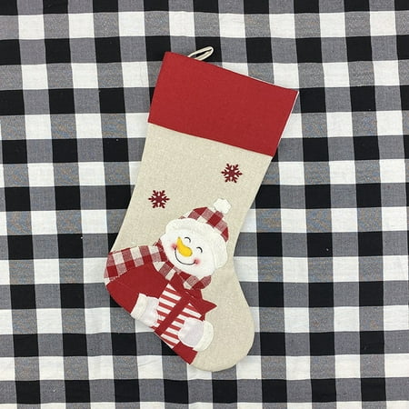 

Christmas Decorations Savings! CWCWFHZH Christmas Decor Socks Festival Printing Gift Bag Pendant Candy Bag