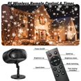 thumbnail image 4 of Proyector de copos de nieve, luces LED HD para Navidad y exteriores, 4 of 9