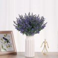 thumbnail image 2 of 6 Pcs Lavender Artificial Flowers, Uv Resistant Realistic Fake Shrubs Greenery Bushes Bouquet To Brighten Up Your Home, Kitchen, Garden, Indoor Outdoo, 2 of 5