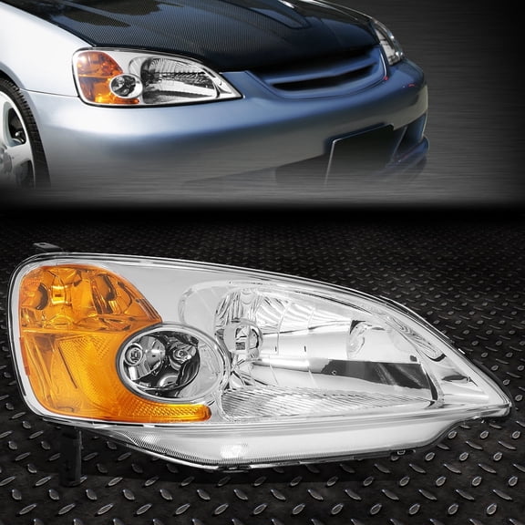 NUVISION for 01-03 Honda Civic OE Style Passenger Right Side Headlight