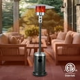 thumbnail image 5 of Onyx and Stainless Steel 48,000 BTU Propane Patio Heater, 5 of 7