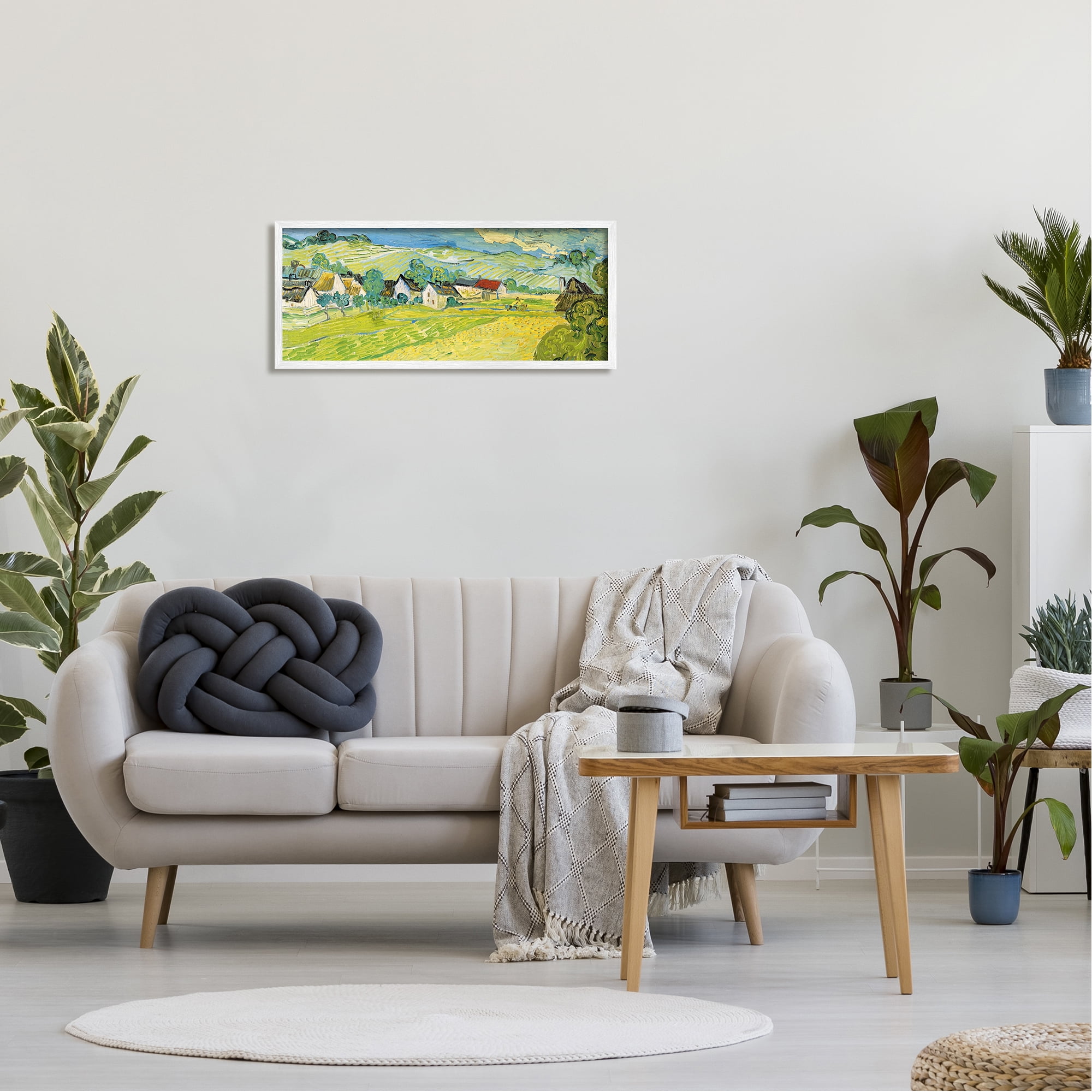 Stupell Vue Ensoleille Van Gogh Classic Landscape Painting White Framed Art Print Wall Art
