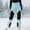 Light Blue, variant on Tawop Girls Snow Pants Kid's Colorblocked Pocket Fleece Ski Pants Pants Fashion Boys and Girls Ski Pants