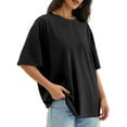 thumbnail image 4 of Womens Tops Short Sleeve Shirts Summer Comfy Crew Neck T-Shirt, 4 of 4