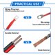 thumbnail image 2 of 1 Pc Cable de Inversor de Batería 6 AWG Gauge 3.5FT 5/16" Terminal Cable de Batería Universal para Automóvil Vehículo Barco RV Solar Cobre Estañado Rojo, 2 of 7