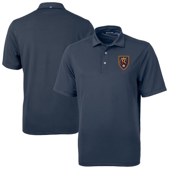 Men's-Cutter & Buck  Navy Real Salt Lake Big & Tall Virtue Eco Pique Recycled Polo