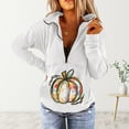 thumbnail image 1 of Mode Hoodies pour Femmes 2023 Mode et Confortable Décontracté Imprimé Manches Longues Patchwork Pull à Fermeture Éclair 50 % de Réduction Liquidation Costumes Halloween/noël, 1 of 4