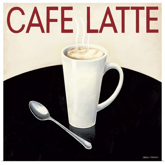 Great BIG Canvas | Rolled Poster Print entitled Cafe Moderne I