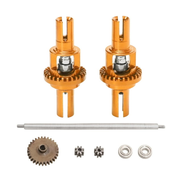 Conjunto diferencial de coche RC 1:28 Reemplazo de accesorio de coche RC de metal de repuesto para oro