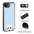 thumbnail image 2 of WIRESTER Shockproof Soft Rubber Cover Case for Apple iPhone 16e 6.1" 2025, Animal Bichon Frise Dog On Light Blue Background, 2 of 5