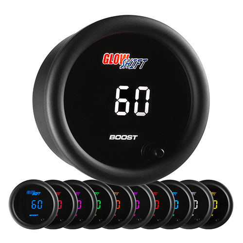 GlowShift 10 Color Digital 60 PSI Turbo Diesel Boost Gauge Walmart