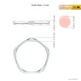 thumbnail image 5 of ANGARA Lab Grown Diamond Pentagon Stackable Band in 925 Sterling Silver for Women (Size-1.5mm| Color-F-G| Clarity-VS) | April Birthstone, Anniversary, Jewelry Gift for Women | Lab Grown Diamond Ring, 5 of 7