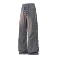 thumbnail image 4 of ibiyuan Men's Y2k Graphic Baggy Sweatpants Elastic Waist Wide Leg Active Track Pants Streetwear, 4 of 4