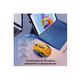 thumbnail image 4 of Mouse Inalámbrico Bluetooth Recargable Ergonomía 2.4g 3modos amarillo, 4 of 4