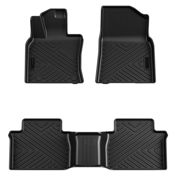 Ladcaser Floor Mats Compatible for Toyota Camry 2025 TPE All Weather Custom Fit Front 1st & 2nd Row Floor Mats Liner