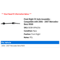 thumbnail image 2 of Front Right CV Axle Assembly - Compatible with 2006 - 2007 Mercedes-Benz R500, 2 of 2