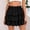 c01Black, variant on Hduncf Summer Skorts for Women Flowy High Waist Elastic Ruffle Tiered Mini Skirts Fashion Casual Cute Beach Vacation Skirt Red XXL