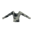 thumbnail image 1 of Ropa femenina de moda a escala 1:6, figuras de acción hechas a mano, ropa de punto de manga larga Cuello bajo, 1 of 9