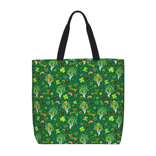 Balery St. Patrick's day Bolsa de Mano para Mujeres con Cremallera, Bolsa de Gimnasio con Compartimentos, Bolsa para Laptop, Bolsa para Trabajo
