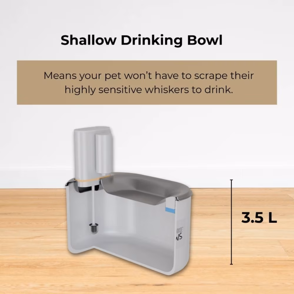 thumbnail image 5 of Penthouse Paws Smart Wireless Water Fountain App Control, Motion Sensor, 45-Days Life, 5-Level UV Filtration, For Cat & Dog, Portable Pet Drinking Fountain, 3.5L, White, 5 of 10