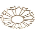 thumbnail image 2 of 26"OD x 9 1/8"ID x 3/8"T Augustus Wood Fretwork Pierced Ceiling Medallion, Alder, 2 of 3