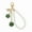 Color;Green, variant on Stylish Faux Pearls and Rose Key Holder Beaded Key Chain Bag Charm Lightweight Keychain Ornament for Women Girls