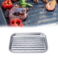 thumbnail image 2 of Mosiee Grill Tray Bbq Plate Rustproof Safe Silver 280G 34X 24X 3 Cm Barbecook, 2 of 5