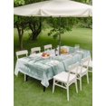 thumbnail image 4 of Outdoor Tablecloth with Umbrella Hole for Patio/Picnic/Party/Camping, Watercolor Green Forest Waterproof Table Cloth Rectangle Table Cover Washable, Misty Cloud Trees Art (60"x 120"), 4 of 8