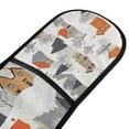 thumbnail image 4 of Yayeee Double Oven Mitt Kitchen Heat Resistant Baking 35" x7" Quilted Glove, Beige Snow Houses, 4 of 6
