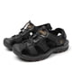 thumbnail image 1 of Sandalias de verano para hombre, zapatos de playa de piel de vaca con capa superior, sandalias de suela suave antideslizantes para exteriores para hombre, sandalias de gran tamaño para hombre, 1 of 6